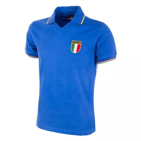 Tailandia Camiseta Italy Copa 1st Retro 1982 Azul